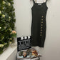 Gold Button Dress