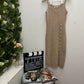 Gold Button Dress