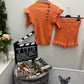 High Neck Short Set