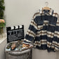 Large Checkered Shacket