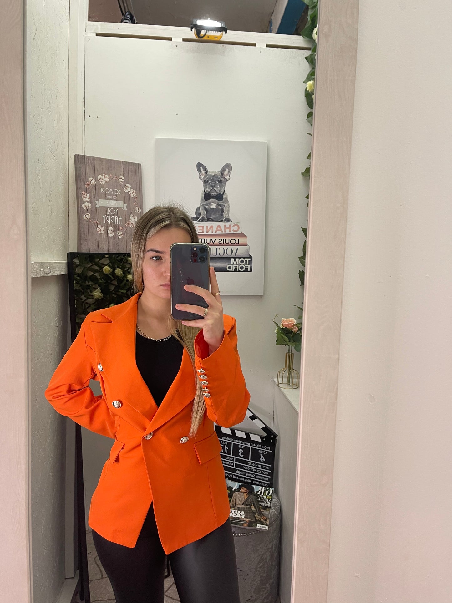 Orange Blazer