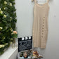 Gold Button Dress