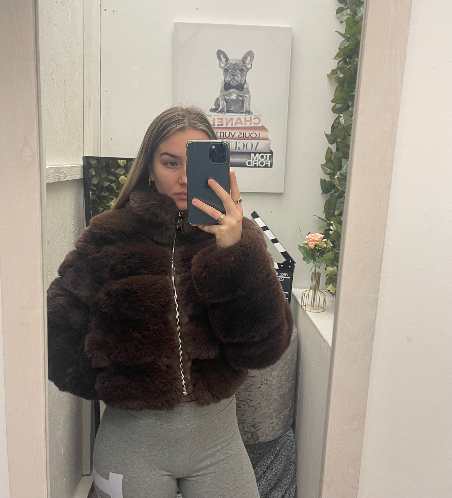 Faux Fur Crop Jacket