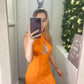 Cross Neck Dress